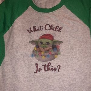 Baby Yoda Raglan Medium Star Wars